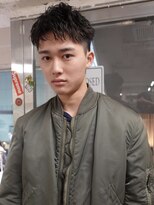 ノラ シブヤ(NORA) アクティブショートテーパーフェード黒髪ツーブロック無造作短髪