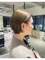 ノイ(noi) #noi_style ショートボブ×イヤリングカラー*ラベンダー