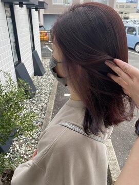 ラカーロ(La CARO) インナーカラー/薄ピンク　by板倉