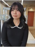 暗髪・セミロングヘア