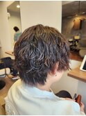 ハンサムショート×縦落ちツイストスパイラルパーマ【Ami】