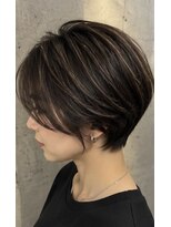 アッシュ 二子玉川店(Ash)&nbsp;丸み若見えショート白髪ぼかし脱白髪染め30代40代50代60代