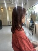 レイヤーカットセミロングハッシュカット天使の羽バング/東伏見