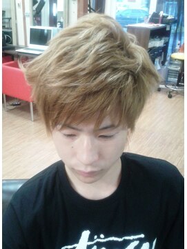 アールグレイ プレミアム(R GLEY premium) ハイトーンアッシュメンズショートヘアー