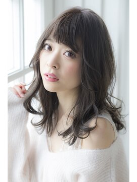 ミエル ヘア 新宿(miel hair) モノトーングレージュハイライトグラデーションカラー