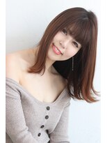 クシュ 所沢東口店(kusyu...) 髪質改善縮毛矯正×冬カラー×ミルクティアッシュ×前髪パッツン