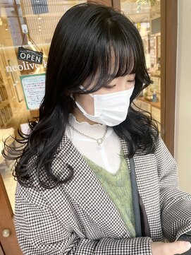ネオリーブ クタ 町田店(Neolive kuta) 韓国風フェイスレイヤー×ブルーブラック  【町田/町田駅】