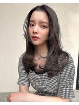 ルル 表参道(lulu.) 大人ガーリーチョコレート艶感レイヤーカットモード