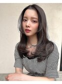 大人ガーリーチョコレート艶感レイヤーカットモード