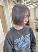 グレー/ブリーチ2回/馴染ませハイトーン