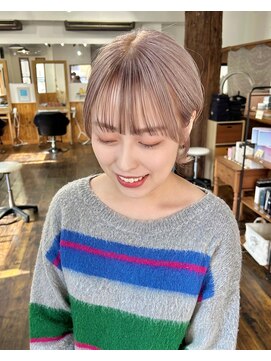 ヘアメイクエイト 丸山店(hair make No.8) ◆担当：岩切祐樹◆ラベンダーベージュ×前髪ローライト