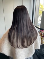 インデックスヘアー 錦糸町店(in'dex hair)&nbsp;髪質改善グレージュカラーカーキベージュレイヤーロング錦糸町