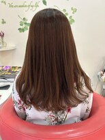 ヘアメイクラムネ(hair make ramune)&nbsp;白髪染め　明るめロング　40代