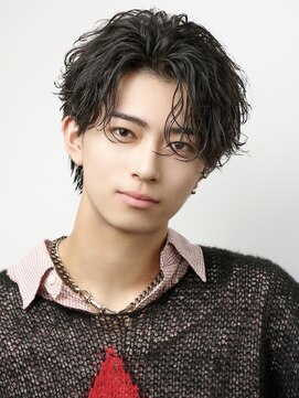 オーシャントーキョー 原宿(OCEAN TOKYO) 波巻きパーマメンズツイストスパイラルパーマセンターパート