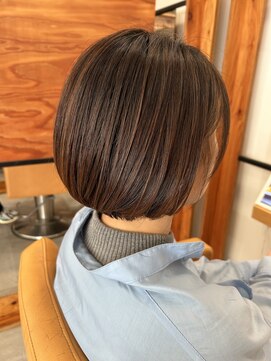 アドラーブル 松崎店(adorable) 30代40代髪質改善アッシュ艶感リップラインボブ