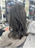 コントラスト極ハイライト☆グレーアッシュ☆20代30代40代