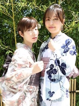 コム(com by neolive)の写真/＜浴衣着付け＞ご予約受付中！花火大会や納涼船に♪上品かつ華やかな浴衣姿で注目の的に☆