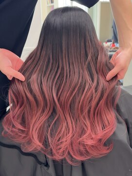 アライブ ハラジュク(ALIVE harajuku) 【Rikuto限定】バレイヤージュ　シャドールーツ　エンドカラー