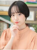 ■黒髪アッシュブラック美髪丸みショート314上尾10代20代30代