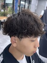 ビューブルー 亀戸錦糸町(VIEW BLUE) 波巻きスパイラルパーマ/サーフカール/メンズ2wayマッシュ