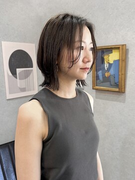 バートランド 白楽(Bertland) 島田/レイヤーボブ ブリーチ無しグレージュ 透明感 髪質改善