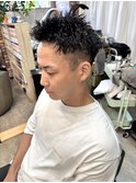 ツイストパーマ メンズカットパーマフェードツイスパ バーバー