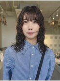 伸ばしてる方必見！ミディアムパーマでイメチェン【高田】