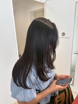 ガリカ 博多駅前(Gallica) 地毛っぽく暗めオリーブカラー/地毛風カラー/レイヤーカット