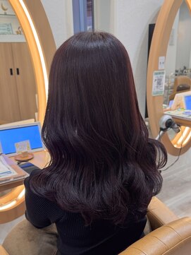 アドラーブル けやき通り店(adorable) 10代20代30代大人かわいい赤髪艶感ヨシンモリくびれミディアム