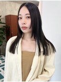 栄カットカラー透明感ナチュラルロング
