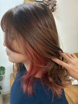 エルフゥ(Elle fou)&nbsp;インナーカラー　ピンクカラー