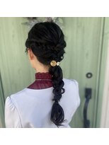 ヘアーレクスアリイ(Hair Lex Alii)&nbsp;編みおろしヘア/お呼ばれヘア/ヘアアレンジ