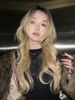 ベル 表参道Terrace(Belle)&nbsp;ロングウルフ/ハッシュカット/抜きっぱなしブロンド/ブリーチ