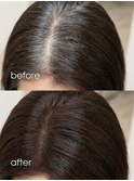 30代40代50代◎白髪染めリタッチカラーミディアムヘア西新井