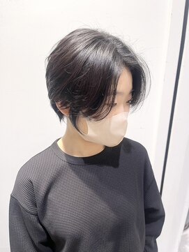 ステアケース ギンザセブン(stair:case ginza7) 大人可愛い耳掛けショートボブ