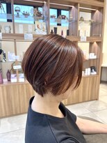 シュヴー 浦安店(CHEVEUX)&nbsp;【浦安】手ぐしでまとまるショートスタイル×オレンジカラー