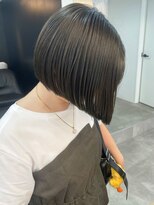 ミュラ(mulah)&nbsp;ブリーチなしオリーブグレージュ＊ミニボブ透明感カラー/明大前