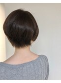 大人かわいい丸みショート
