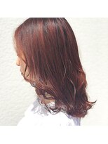 ヘアールームキュー(HAIR ROOM quu+)&nbsp;レッドオレンジカラーが可愛いスタイル★