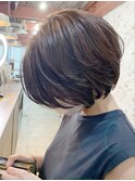 大人かわいい丸みショート30代40代【Ruufus恵比寿渋谷】3158