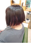 【harurara hair大分/明野】前下がりボブ×インナーカラー