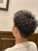 ヒロギンザバーバーショップ 神楽坂店(HIRO GINZA BARBER SHOP)&nbsp;ジェット風ツーブロックスタイル/アップバング/ビジネススタイル