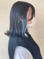 ニコ カシェート 狭山市東口店(nico-cachette)&nbsp;インナーカラー×ブルー