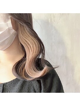 サクラ オモテサンドウ(SAKURA) イヤリングカラー インナーカラーベージュ