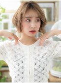 シースルーバングくせ毛風ショートマッシュa北浦和