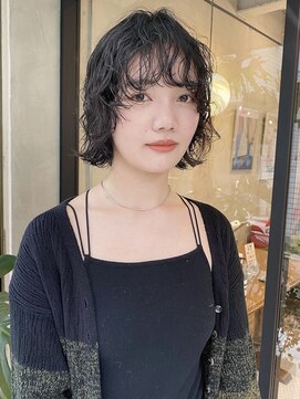 ヒュージ 三軒茶屋(huge) ウルフボブ/くるくるパーマ/スパイラルパーマ/モードヘア