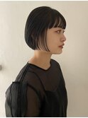 黒髪ミニボブ