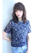 オーロ 西大寺店(ORO)&nbsp;柔らかいアッシュグレージュこなれミディ