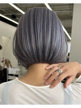 エゴル ナゴヤサカエ(ENGOL NAGOYA SAKAE) 保存必須【海外風ハイトーンボブ】ラベンダーアッシュカラー