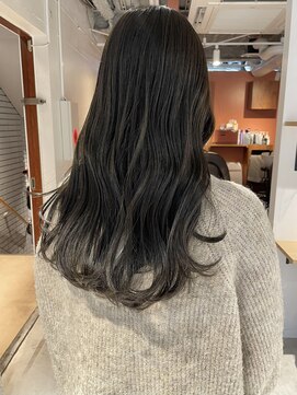 コフィー バイ メルト 吉祥寺(cofy by melt) 【松本咲花】ブリーチなしダブルカラーオリーブグレージュ透明感